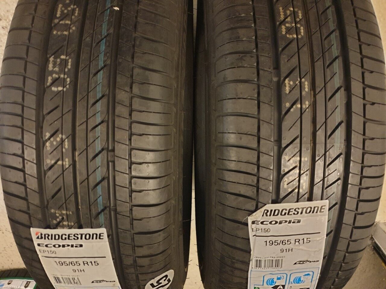 2X NEW BRIDGESTONE ECOPIA CAR TYRES 195/65 R15 91H 195 65 15 2X NEW BRIDGESTONE ECOPIA CAR TYRES 195/65 R15 91H 195 65 15