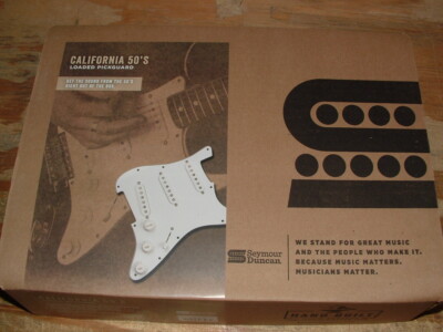 Seymour Duncan  California 50's Strat Loaded Pickguard  WHITE     New in Box