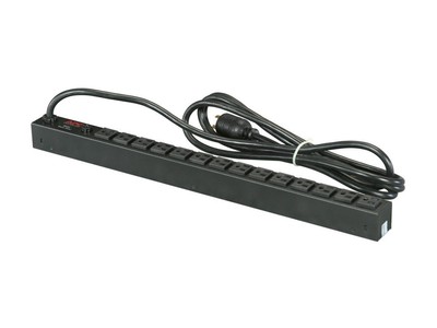 APC Rack Mount PDU, Basic 100V-120V/20A, (14) Outlets, 0U Vertical Rackmount (AP