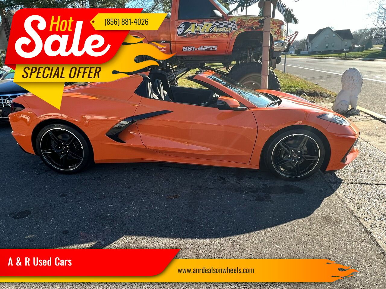 Orange Chevrolet Corvette with 378 Miles available now!