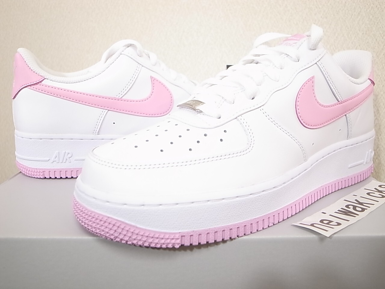 NikeAirForce1AnniversaryEditionホワイト/ピンク nike big kids air force 1 white pink foam elemental pink