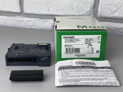 Schneider TM3DM8R Discrete I/O module Modicon TM3 8 IO (4in, 4relay outputs) 24V