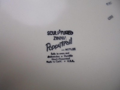 Metlox Poppy Trail Sculptured Zinnia 10-1/2