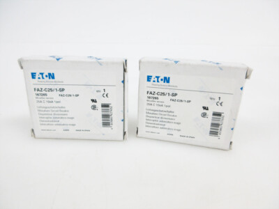 EATON FAZ-C25/1-SP 167265 MOELLER MINIATURE CIRCUIT BREAKER (MCB) NEW
