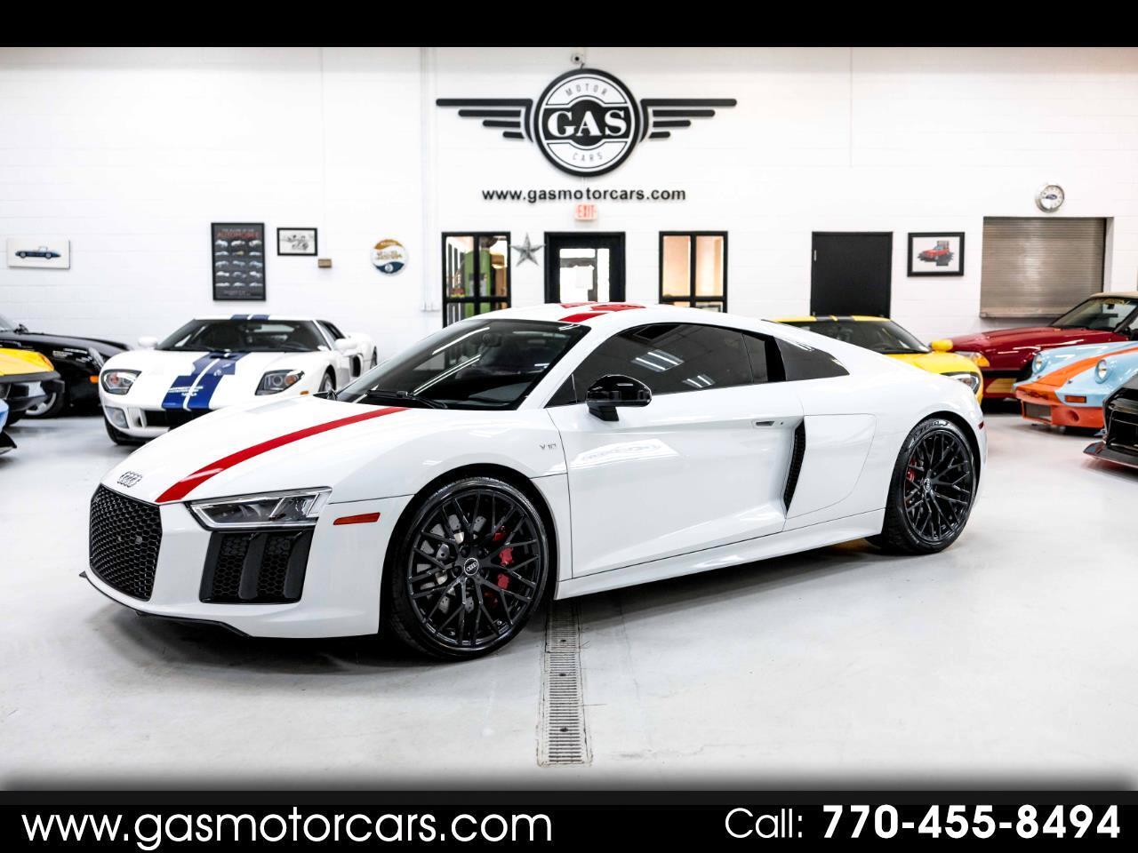 Audi R8 White with 7934 Miles, for sale!