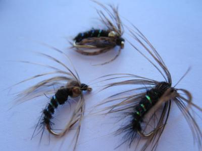 1 DZ D18-3 COPPER BEAD HEAD HOLY GRAIL BLACK (SIZES AVAILABLE) NYMPHS