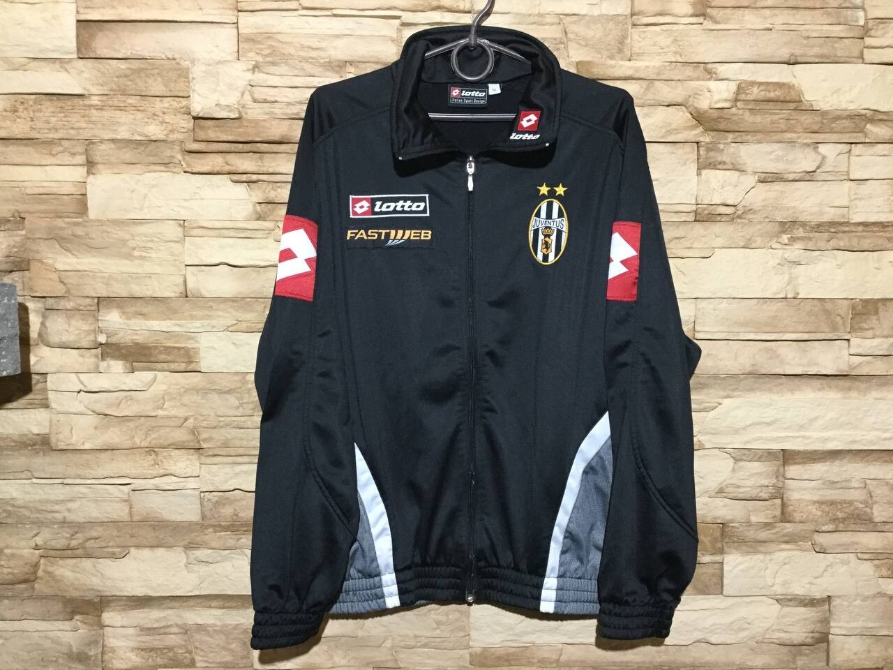 JUVENTUS 2002 2004 FOOTBALL SOCCER TRAINING JACKET LOTTO Sz JUVENTUS 2002 2004 FOOTBALL SOCCER TRAINING JACKET LOTTO Sz