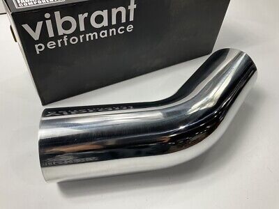 Vibrant Performance 2875 45 Degree Aluminum Bend Air Tube, 4'' O.D.,  Polished