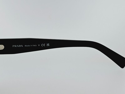Pre-owned Prada Sunglasses Pr 19ws 1ab5s0 52mm Black Frame With Dark Grey Lenses In Gray