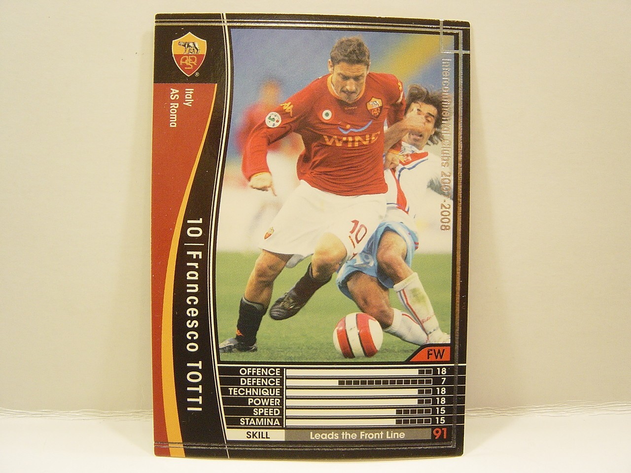 トッティ　ローマ　AS ROMA - Serie A TOTTI 10 1998/99】ASローマ（3rd）/ CONDITION：A / SIZE：L / #10