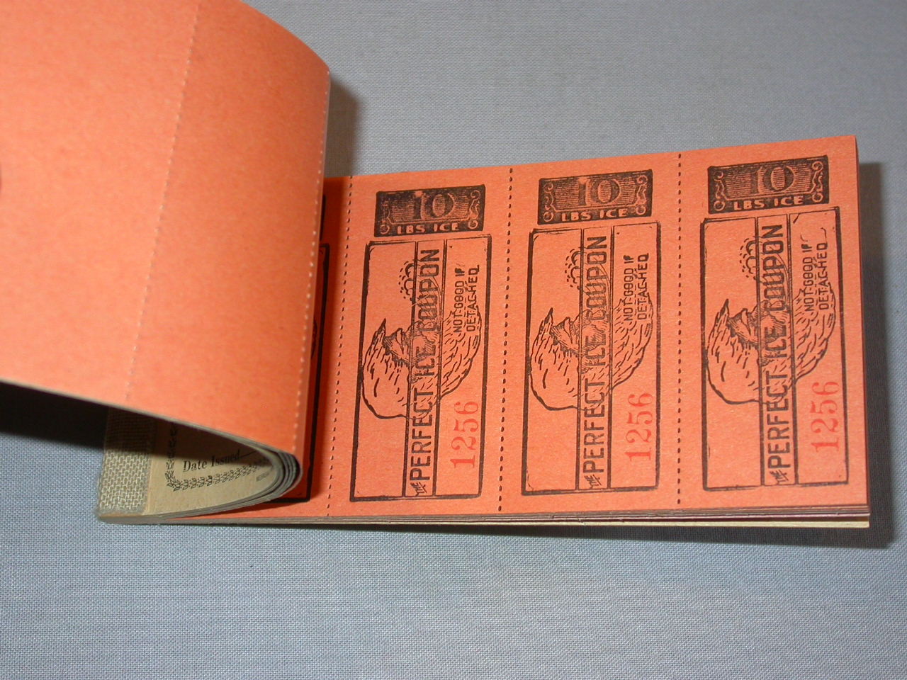 vintage PERFECT ICE COUPON book ** Printed in Lincoln Nebraska ** COMPLETE Book