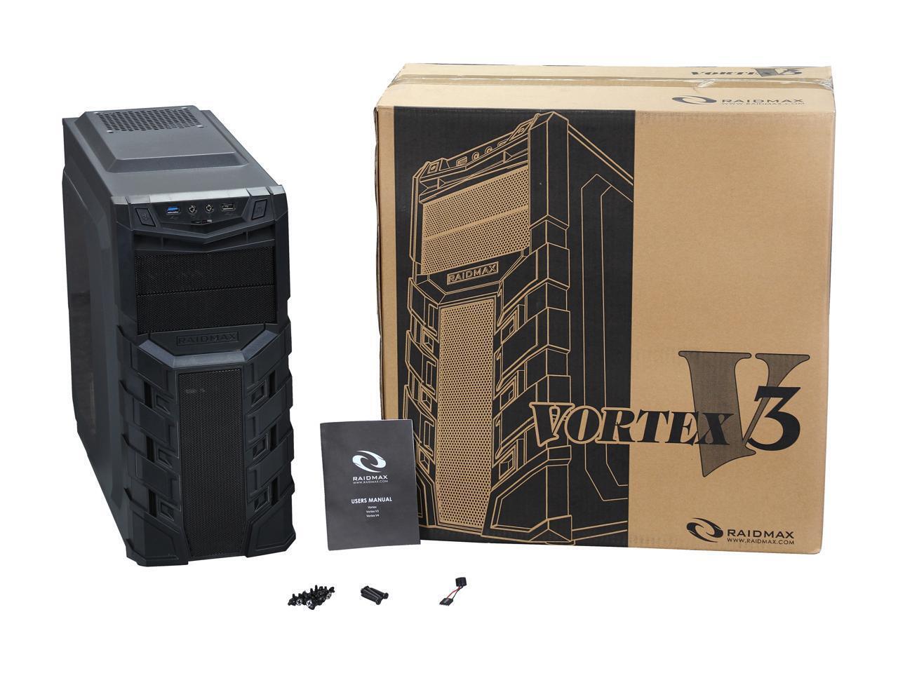 RAIDMAX Vortex V3 ATX-403WB Black Steel ATX Mid Tower RAIDMAX Vortex V3 ATX-403WB Black Steel ATX Mid Tower