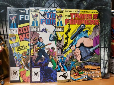 The Transformers #13, 14, 15,  Marvel Comics 1986  VG