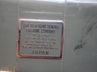 VINTAGE MOTOR, CONTROLLER, AND CORD FROM A MODEL 560 NEW HOME  SEWING MACHINE