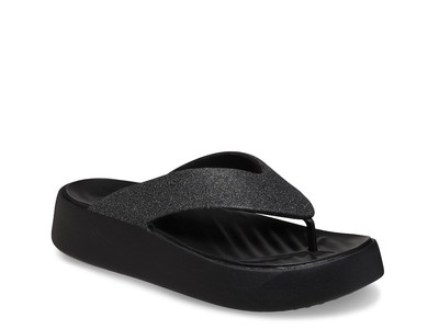 Женские босоножки Crocs Getaway Блестящие сандалии на платформе