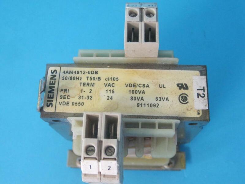 Siemens 4AM4812-0DB 80 VA Single Phase Transformer .080 kVA 4AM48120DB VDE 0550