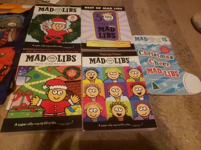 mad libs books 5 PC Lot. W/ Bonus Backpack Bag