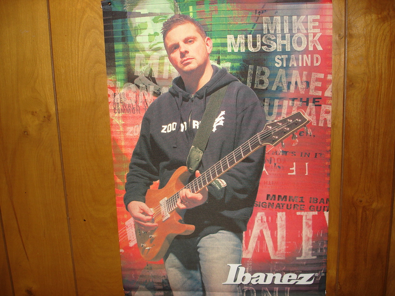 Mike Mushok Ibanez Guitar Music Store Banner...Cloth banner