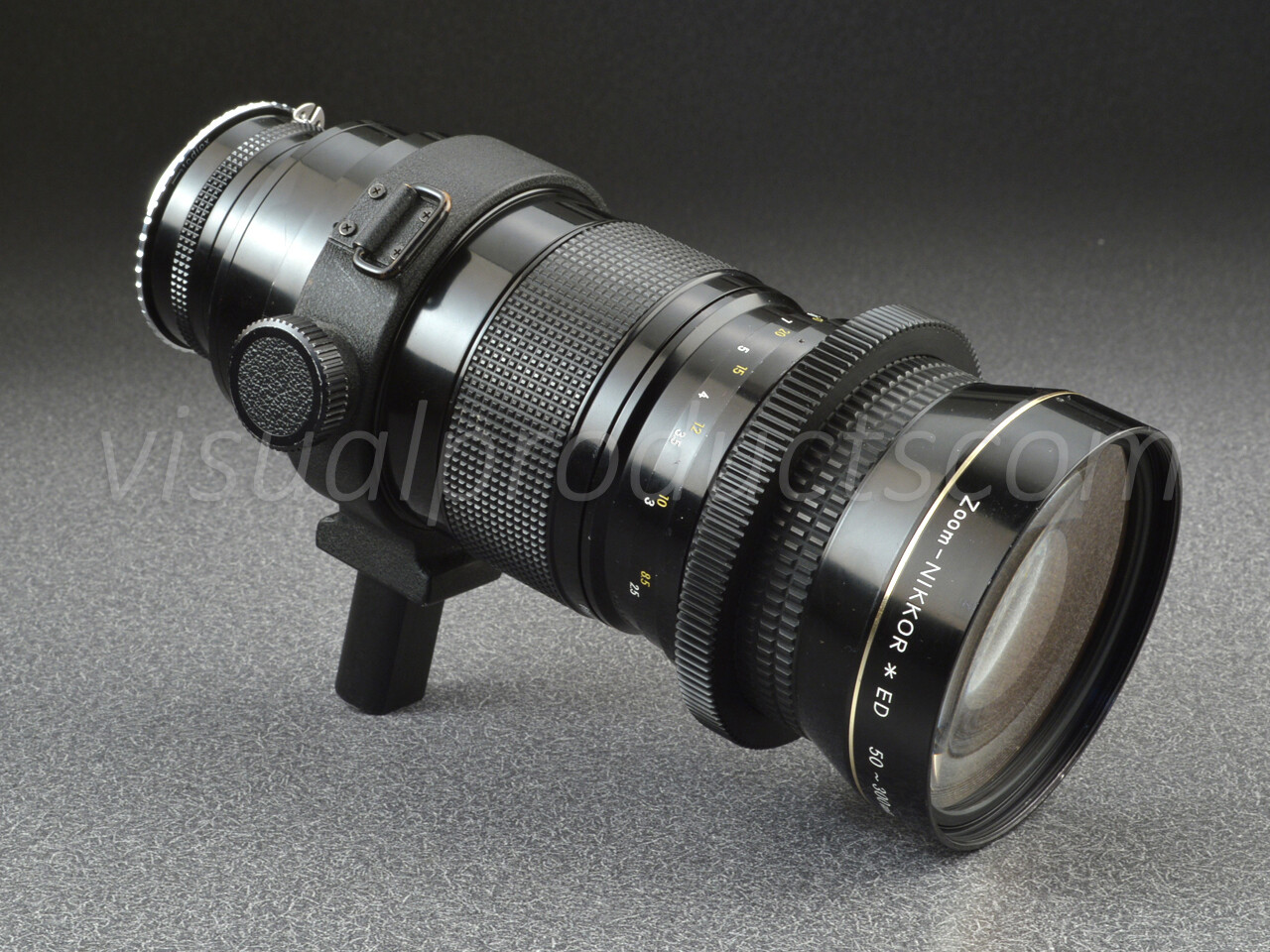 Nikon Ai Zoom-Nikkor 50-300mm f/4.5 ED Zoom Lens w/ Nikon to Canon EOS Adapter