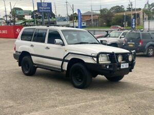 1999 Toyota Landcruiser FZJ105R Snowy GXL White 4 Speed Automatic Wagon Lansvale Liverpool Area Preview