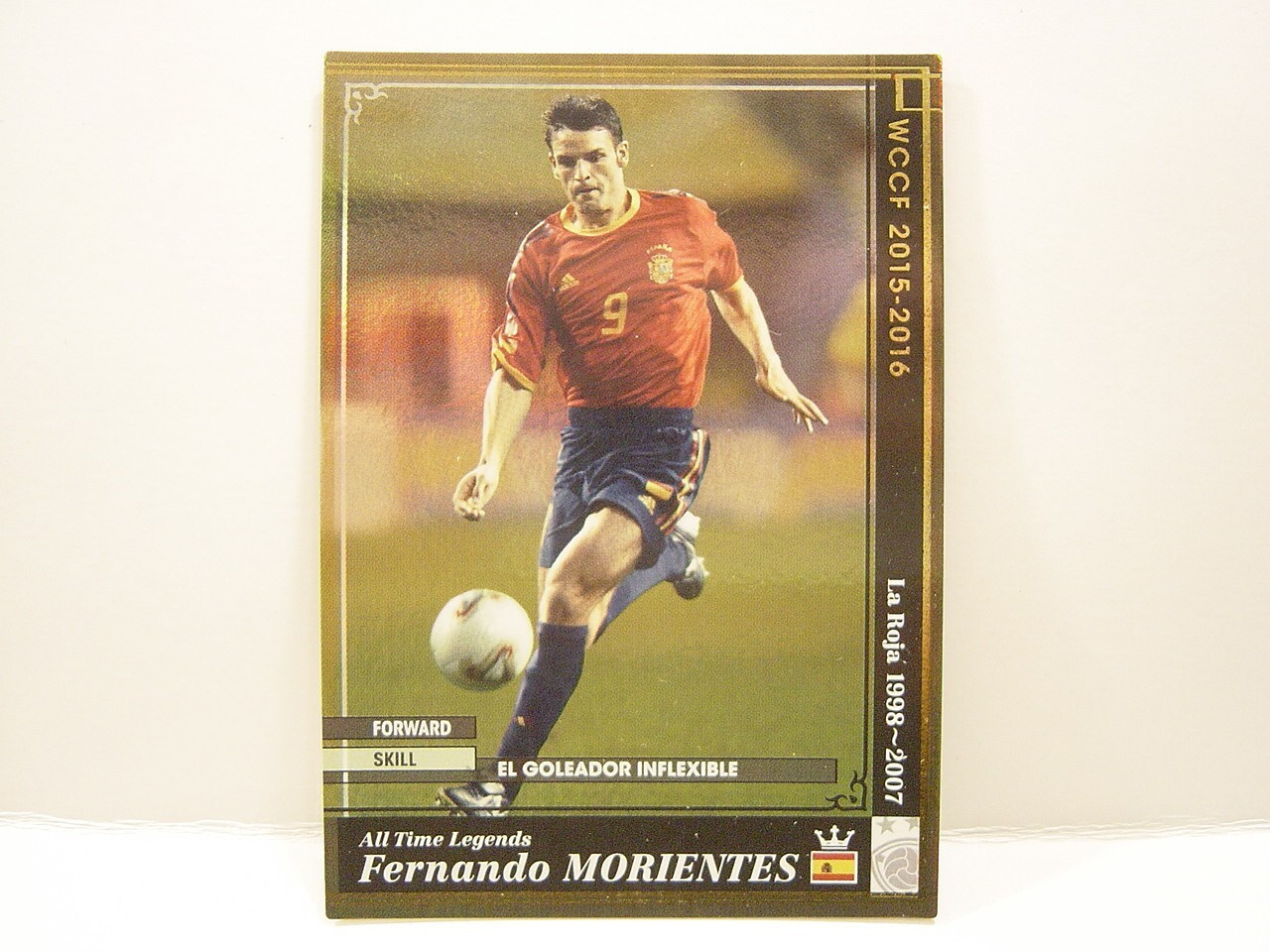wccf ATLE モリエンテス Panini WCCF 2015-16 ATLE Fernando Morientes 1976 Spain No.9