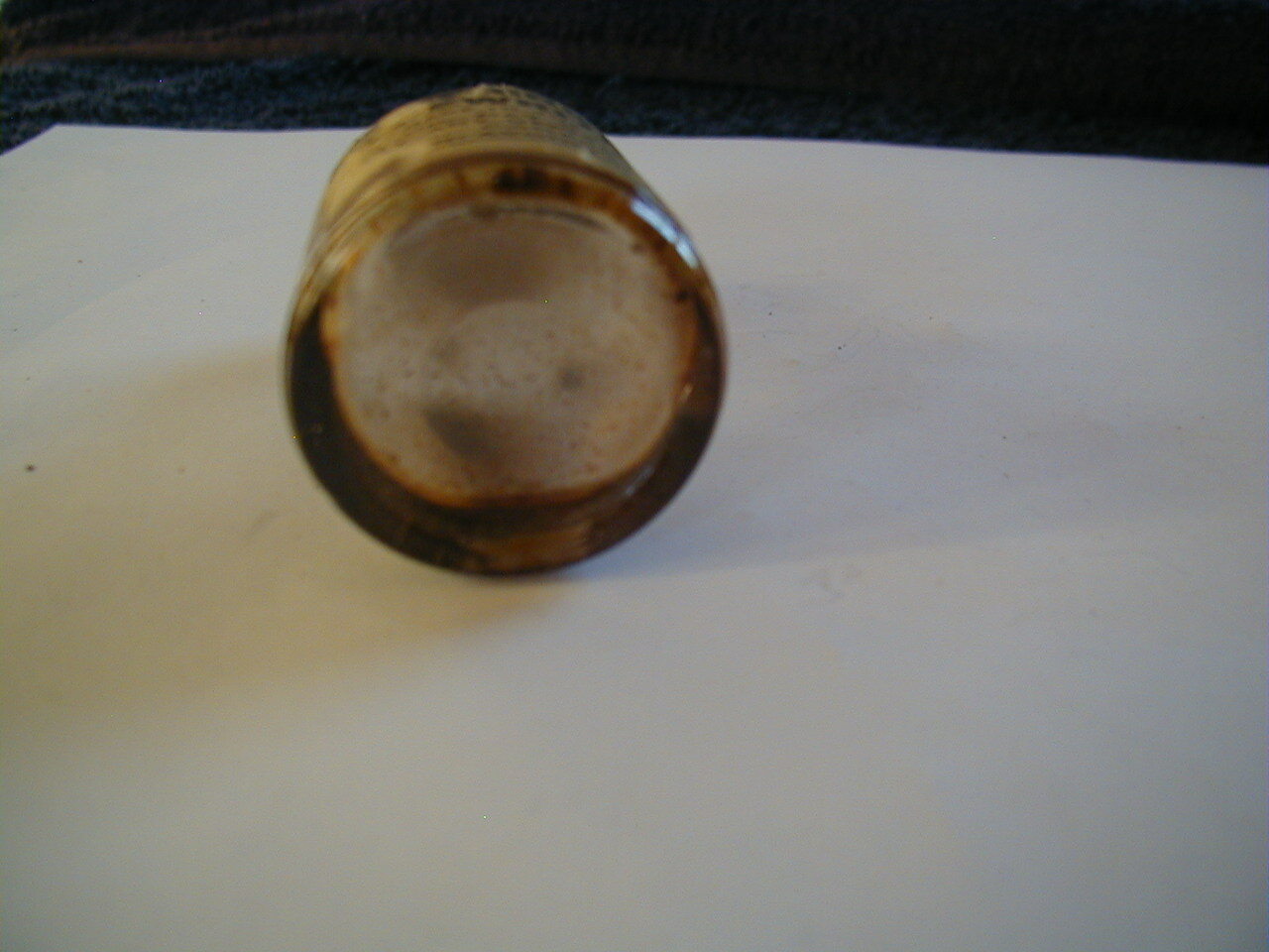 vintage miniature remington typewriter oil bottle cork top label estate find