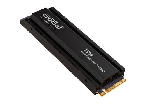 新品 Crucial T500 1TB PCIe Gen4 NVMe M.2 Crucial T500 1TB Gen4 NVMe M.2 Internal Gaming SSD with