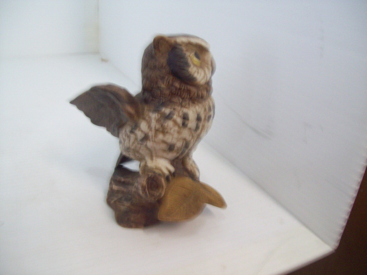 Vintage Homco Porcelain Owl Figurine, Decorative Collectible Home Decor M4
