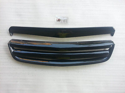 Front Radiator Grill Hood PAINTED Black 2p For 2008 2010 Chevy Holden Captiva