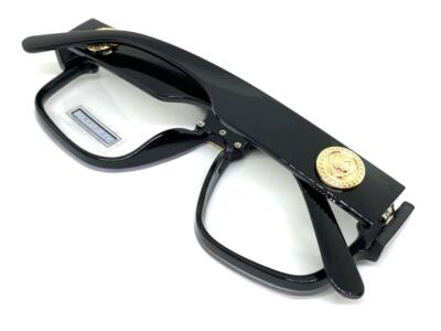 Men Classy Elegant Retro Hip Hop Style Clear Lens EYE GLASSES Black & Gold Frame