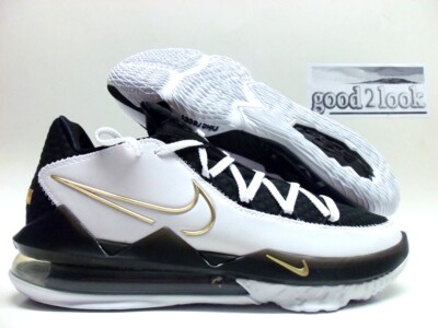 NIKE LEBRON XVII LOW EP 17 WHITE/METALLIC GOLD-BLACK SIZE MEN'S 10 [CD5006-101]