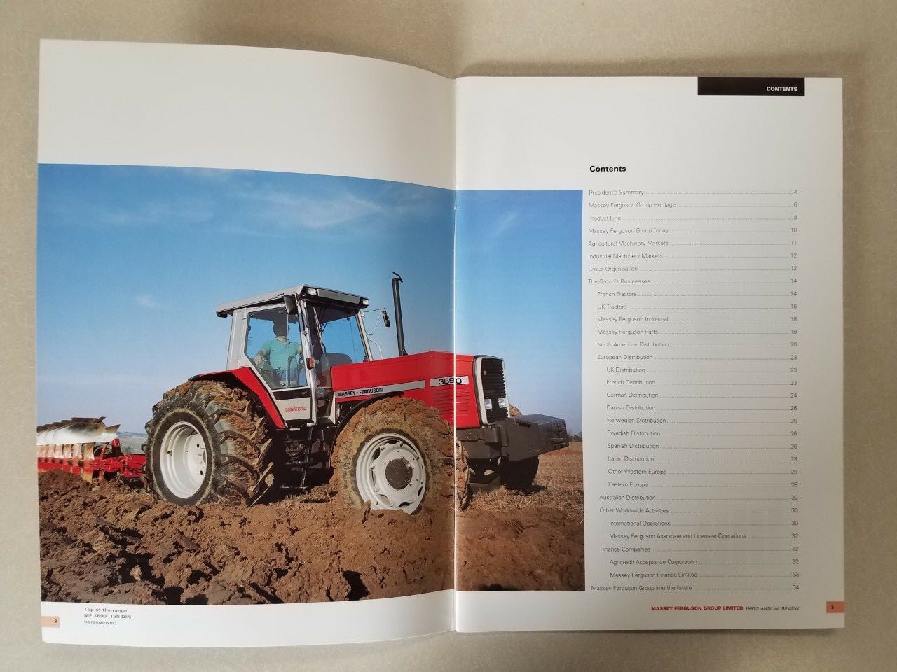 Massey Ferguson 1991/92 Annual Review