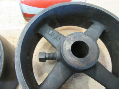 Antique Cast Iron Hit & Miss Gas Steam Engine Line Shaft Flat Belt Pulley 6