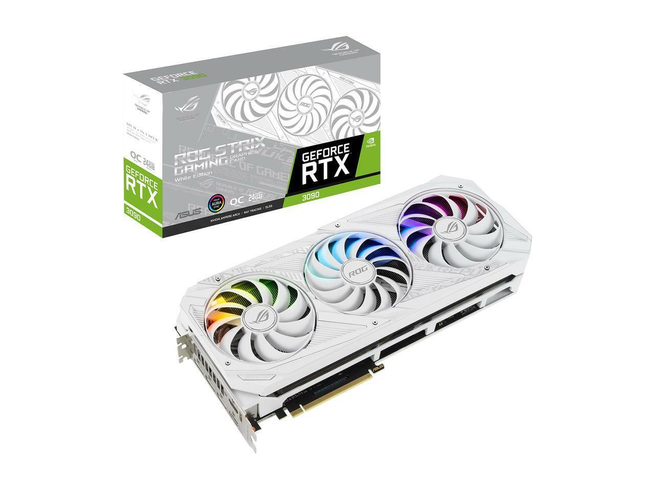 ASUS ROG Strix NVIDIA GeForce RTX 3090 24GB White Graphics ASUS ROG Strix NVIDIA GeForce RTX 3090 24GB White Graphics