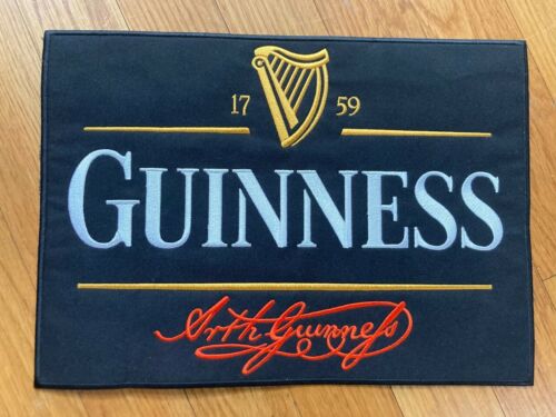 HUGE Guinness Beer Patch iron or sew on large for jacket Irish Ireland 12 X 8.5"