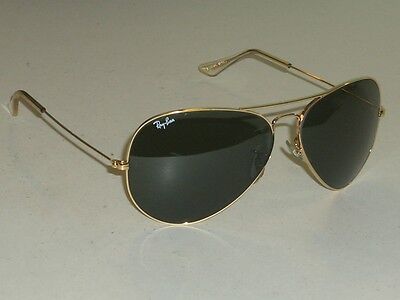 62mm B&L RAY BAN LARGE SIZE LENS G15 UV CURVED GOLD PLATED AVIATOR SUNGLASSES 