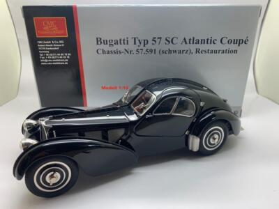 CMC BUGATTI 57 SC ATLANTIC COUPE CHASSIS NR 57.591 BLACK M