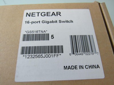 NETGEAR GS516T (GS516TNA) 16-Port Gigabit Ethernet Switch
