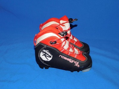 Rossignol Size 29 NNN X1i Cross Country Ski Boots Kids Black Red Boy Girl
