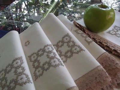 Set 15 Unused Pure Linen 18