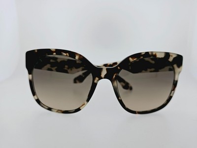 Pre-owned Prada Sunglasses Pr 10rs Uao3d0 57mm Spotted Brown Frame Brown Lenses