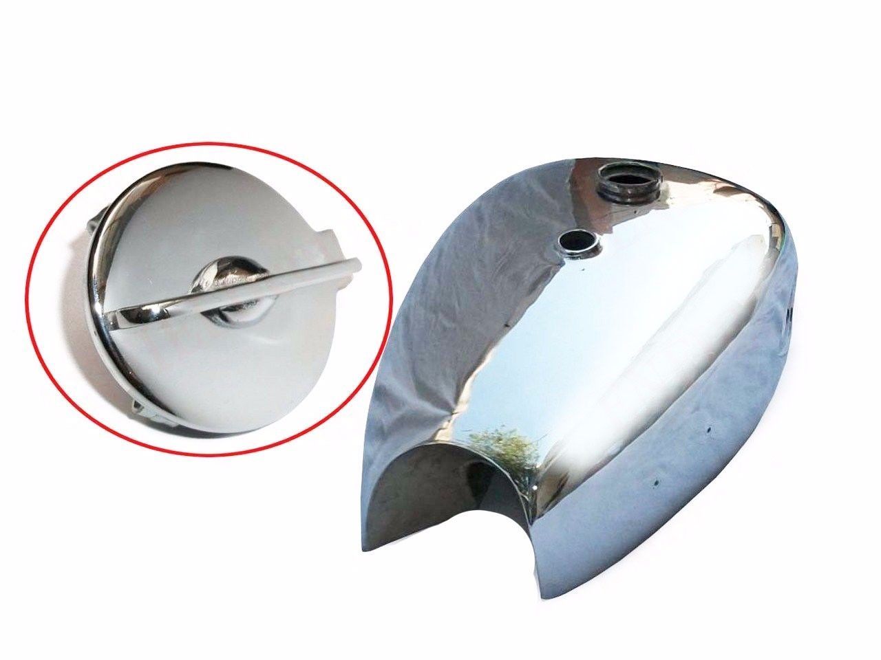 BSA Gold Star B34 A7 Aluminium Petrol Gas Fuel Tank With Hinged Filler Cap 