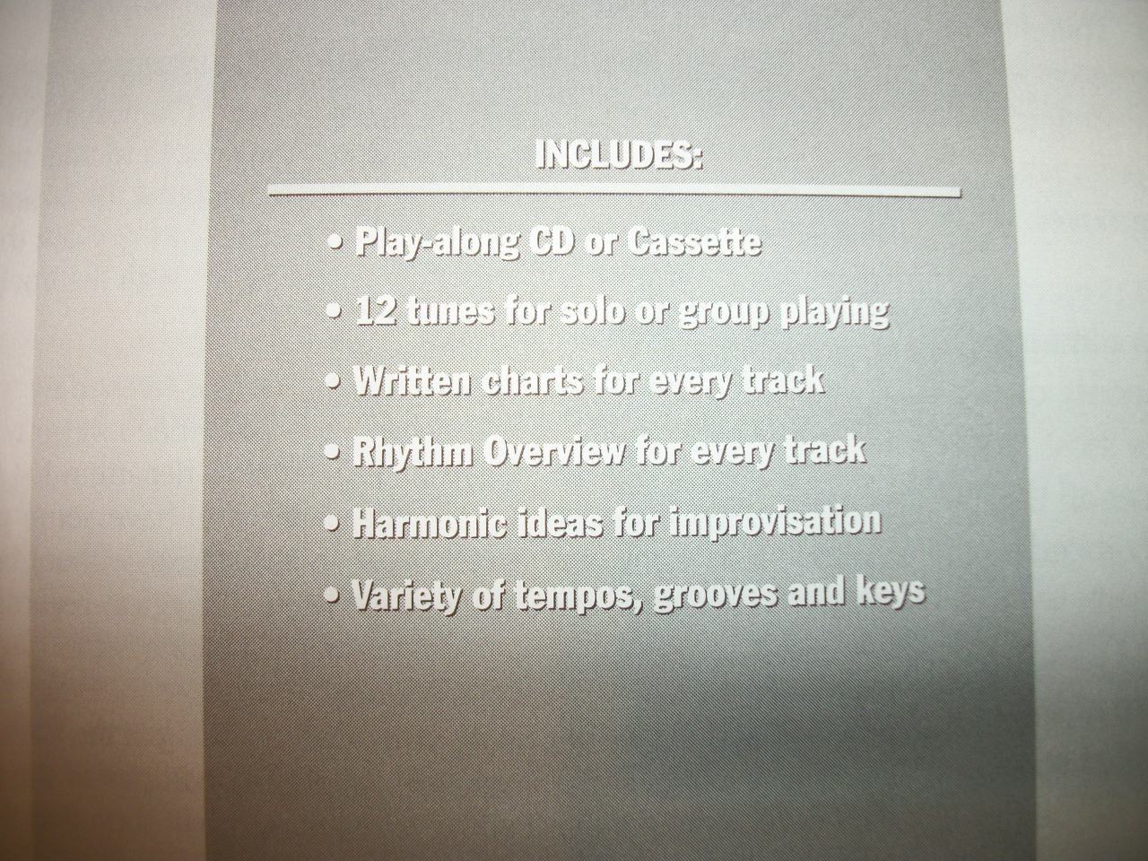 Alfred MasterTracks Improv Play-along w/CD FUSION Flute/Vibes/Oboe/Violin NEW