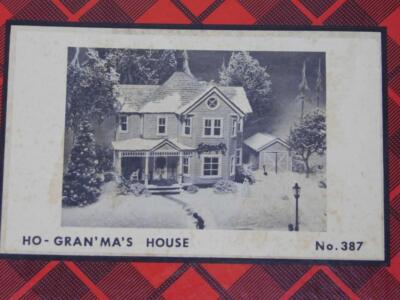 Campbell Old Time Grandmas House 387 HO Scale Model Train Building Kit