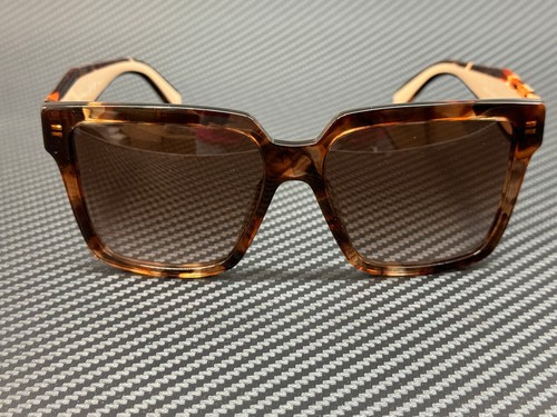 Pre-owned Prada Pr 24zs 07r0a6 Caramel Tortoise Women's 56 Mm Sunglasses In Brown