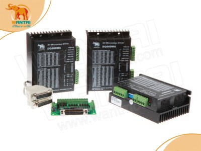 (USA ship) Wantai CNC kit-3Axis Nema34 Stepper Motor 1700OZ-In,6A&Driver DQ860MA