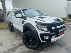 2014 Ford Ranger PX MkII XL Hi-Rider Cab Chassis Super Cab 4dr Spts Auto 6sp, White undefined