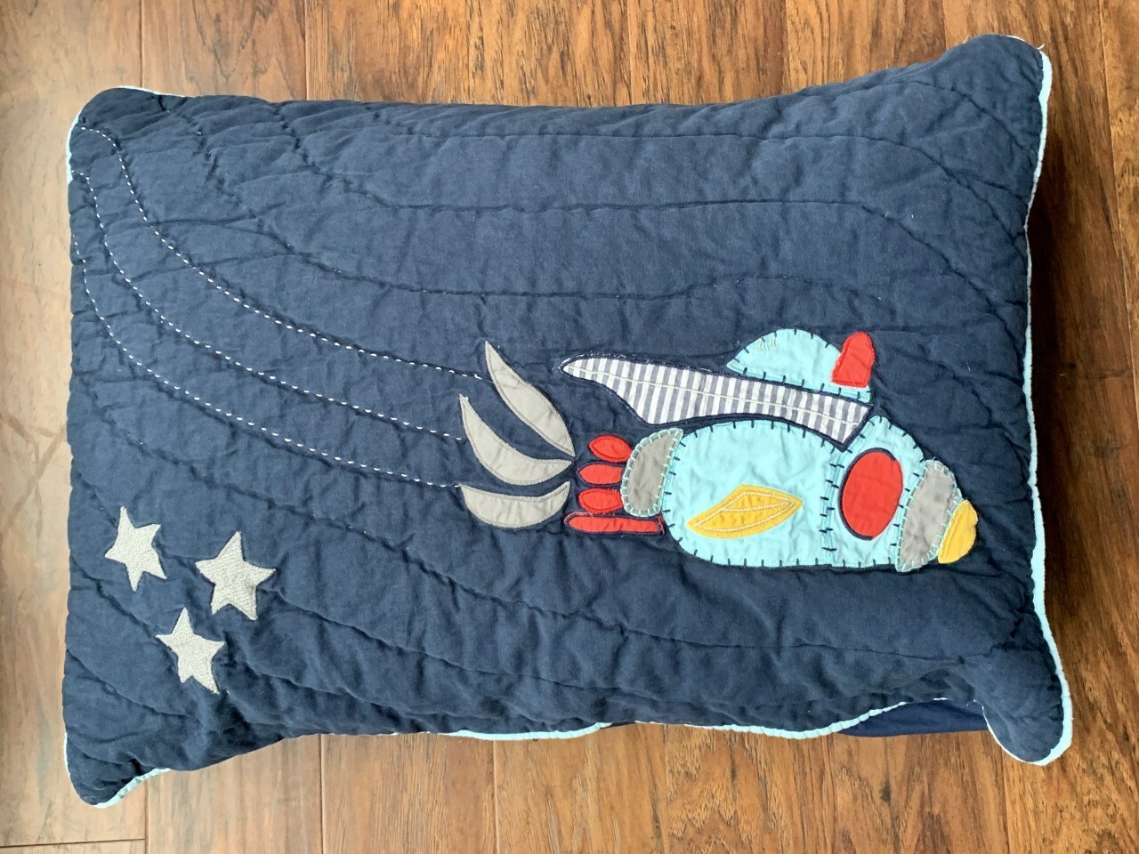 Pottery Barn Kids Eric Space Quilted Standard Pillow Sham Set of 2