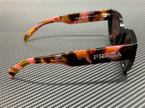 Pre-owned Prada Pr A09s 12o10d Mahogany Purple Brown Women's 53 Mm Sunglasses
