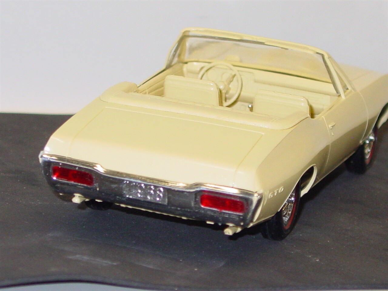 Vintage Plastic 1968 Pontiac GTO Convertible + Box, Dealer Promo Car
